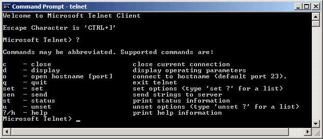 Curl Command To Check Telnet Connection