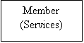 Text Box: Member
(Services)
